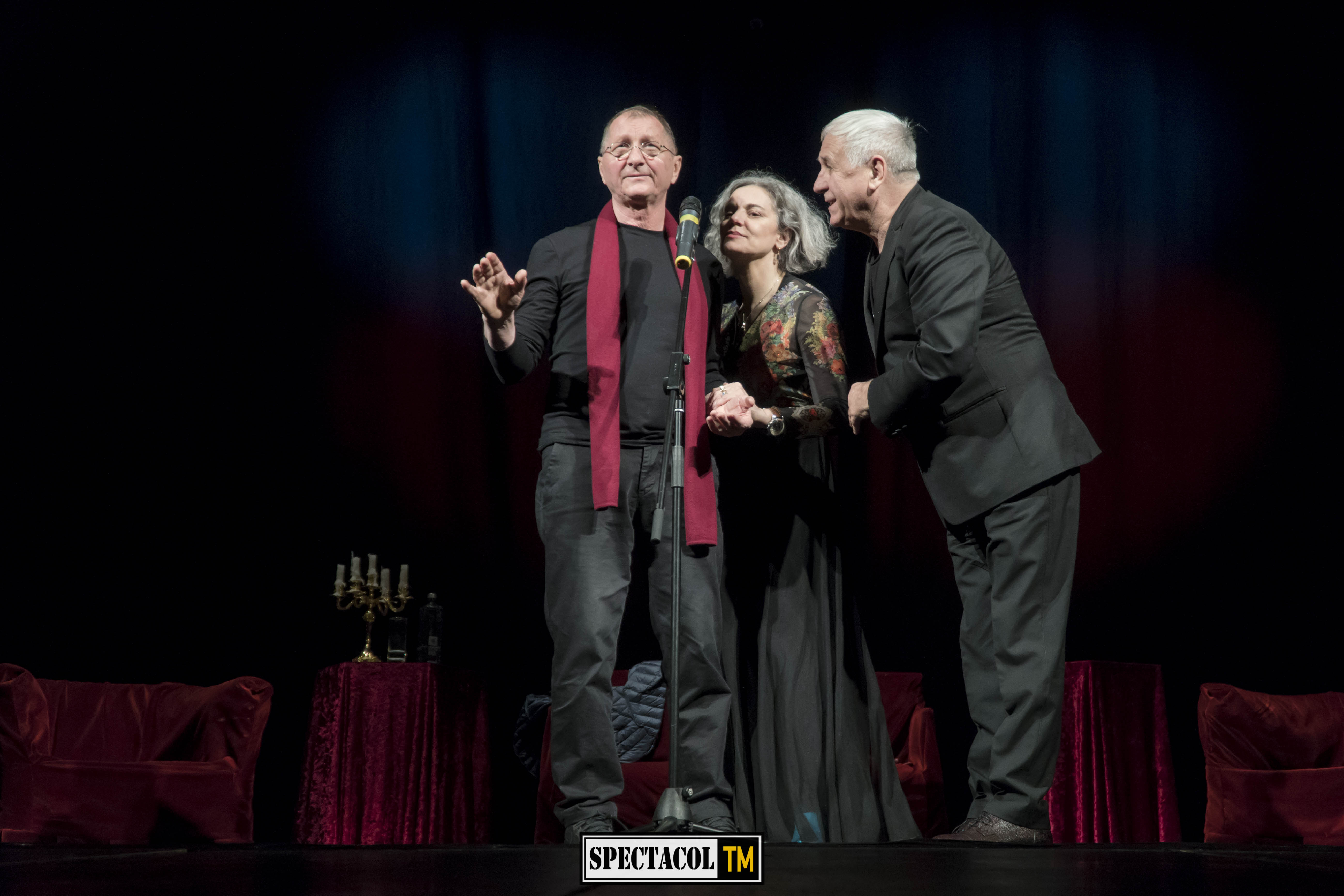 „3M – cei trei magnifici”, cu Maia Morgenstern, Horațiu Mălăele și George Mihăiță, pe scena cinematografului Florin Piersic