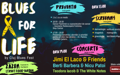 Screening gratuit și trei concerte, printre care al lui Berti Barbera îi așteaptă pe clujeni la „Blues for Life by Cluj Blues Fest”, eveniment dedicat prevenției cancerului