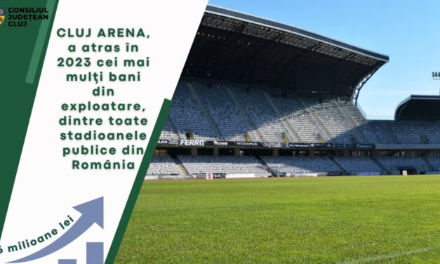 Cluj Arena, cel mai mare stadion din Transilvania, a atras în 2023 cei mai mulți bani dintre toate stadioanele publice din România: aproape 6 milioane de lei