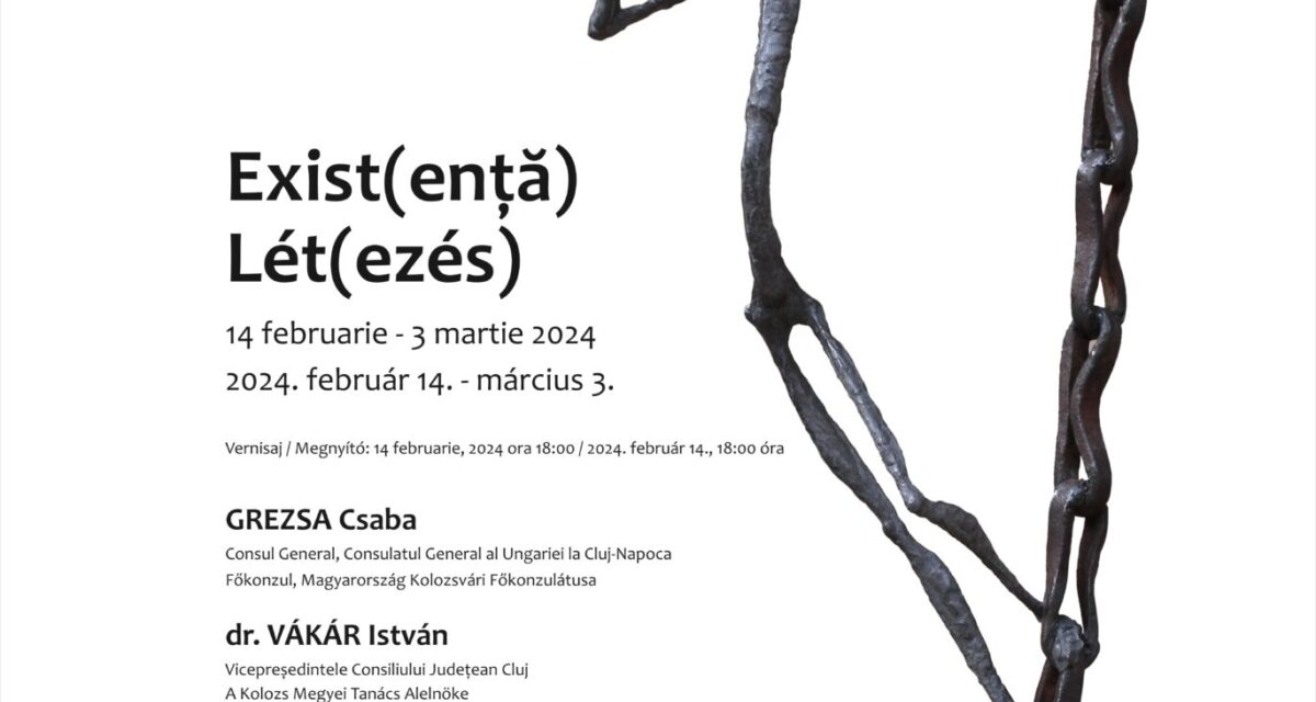 „EXIST(ENȚA)” sculptorului Nemes András Csaba, la Muzeul de Artă Cluj-Napoca