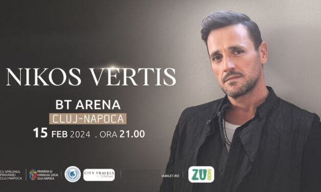 Nikos Vertis, cântărețul care aduce izul de vacanță în România, va concerta la Cluj-Napoca în această săptămână