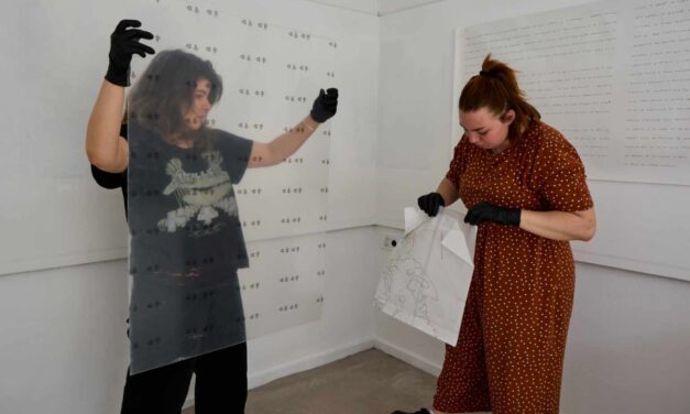 Expoziția-incursiune în ideologie si trecut „Ceai în regim”, a artistei vizuale Maria Albu, la White Cuib