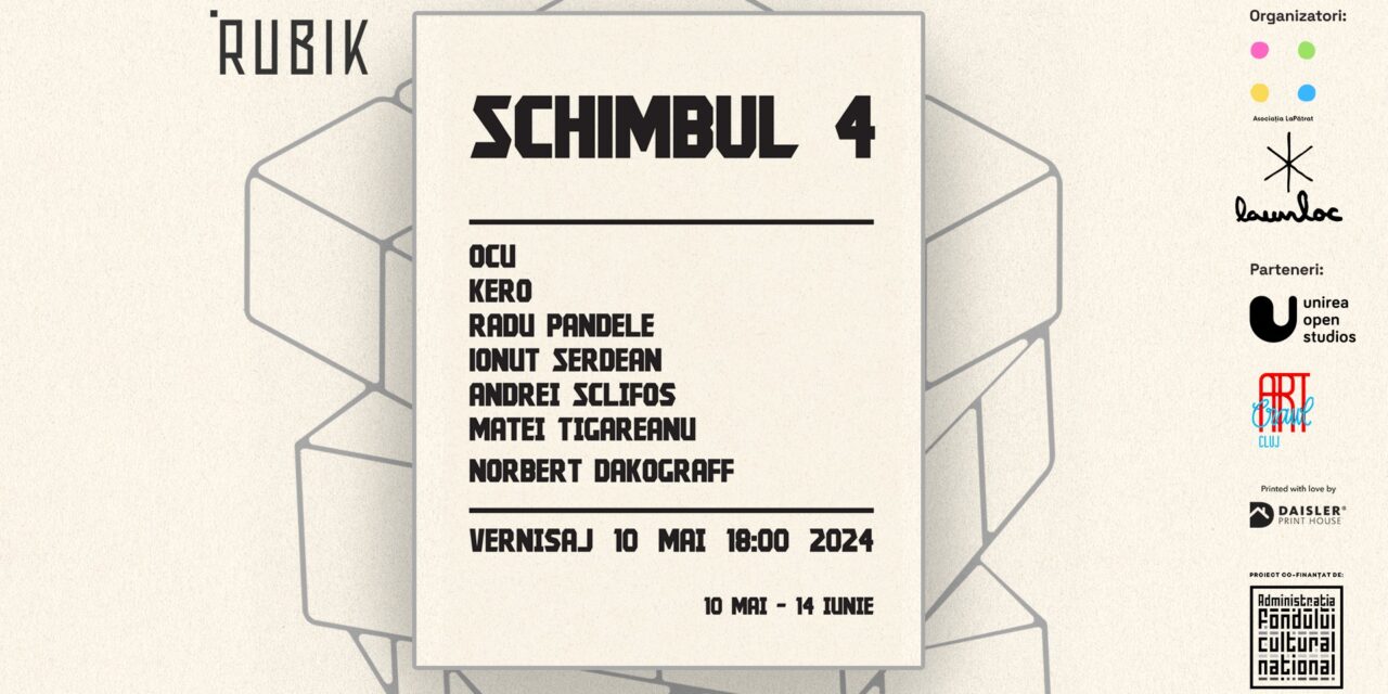 Șapte din cei mai cunoscuți artiști din România, printre care trei stradali, expun la „Rubik” expoziția „Schimbul 4”