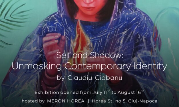 Expoziția de picturi și desene „Self and Shadow: Unmasking Contemporary Identity”, semnată Claudiu Ciobanu și găzduită de Meron Gallery, despre estomparea granițelor dintre uman și tehnologic