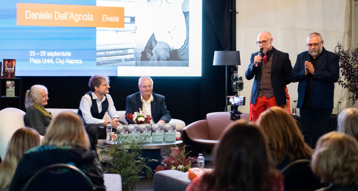 Întâlnire cu scriitorul Daniele Dell’Agnola și cu protagonista romanului său, „Luna din cufăr”, la FICT
