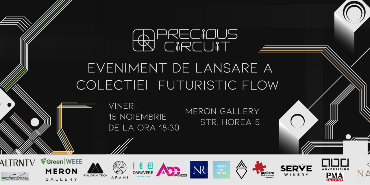 „Precious Circuit” lansează colecția capsulă „Futuristic Flow” printr-o campanie de reciclare și reinventare a echipamentelor electronice vechi, la Cluj-Napoca