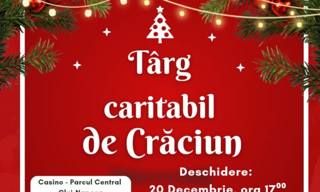Târgul Caritabil de Crăciun  al asociației „Sfântul Nectarie” Cluj, începe în weekend la Casino – Centru de Cultură Urbană. Evenimentul caritabil are ca scop construirea unui spital pentru copii