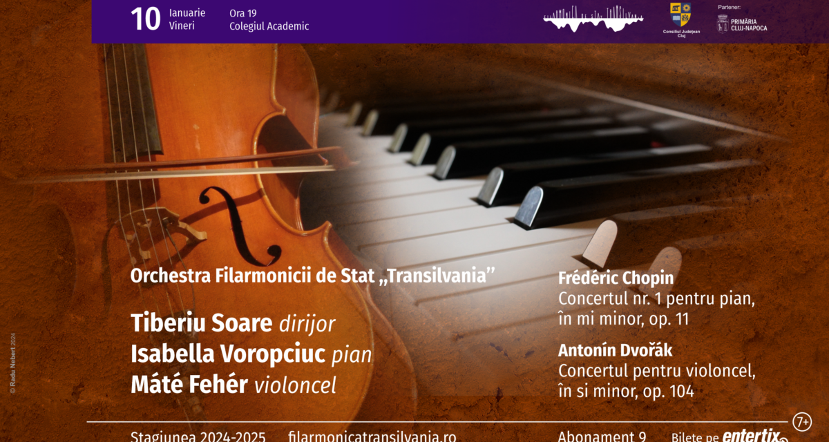 La început de an, tineri soliști pe scena Filarmonicii clujene: pianista Isabella Voropciuc și violoncelistul <strong><em>Máté Fehér</em></strong>