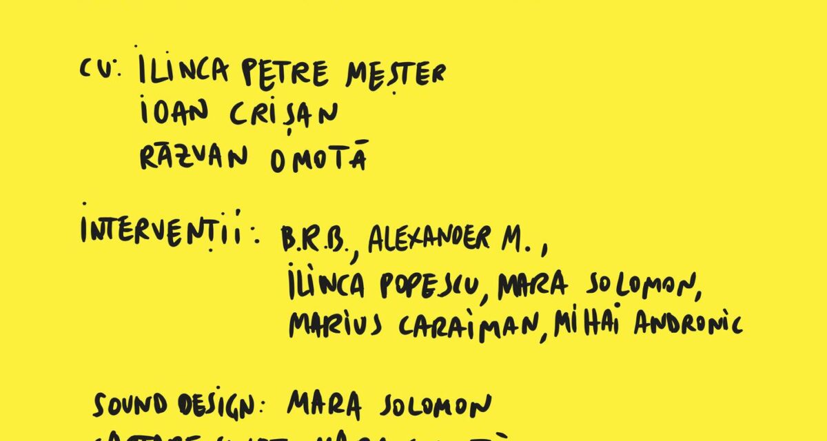 „heteroSălăjan” va fi AUZIT la Cinema Arta: Teatru parodic despre ideea de „coming-out”. Sala de cinema devine un spațiu unde vocile creează personaje – la propriu și la figurat