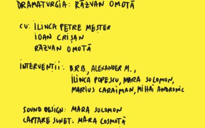 „heteroSălăjan” va fi AUZIT la Cinema Arta: Teatru parodic despre ideea de „coming-out”. Sala de cinema devine un spațiu unde vocile creează personaje – la propriu și la figurat