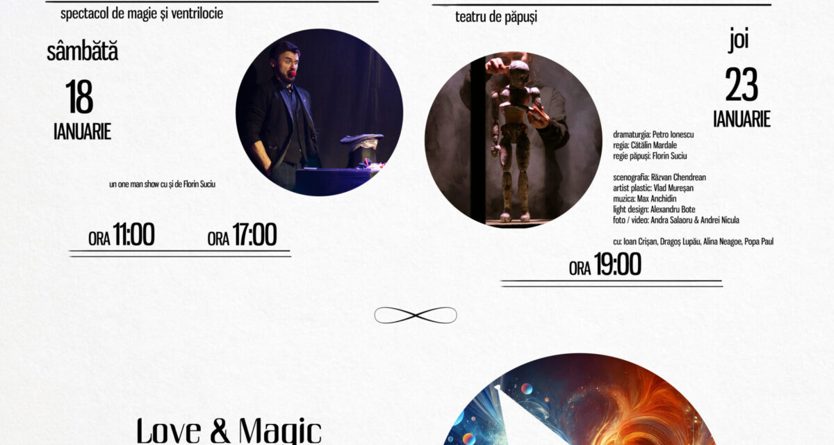 Teatrul Magic Puppet începe anul 2025 cu două luni de spectacole pentru toate vârstele și cu un eveniment aniversar