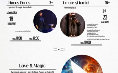 Teatrul Magic Puppet începe anul 2025 cu două luni de spectacole pentru toate vârstele și cu un eveniment aniversar