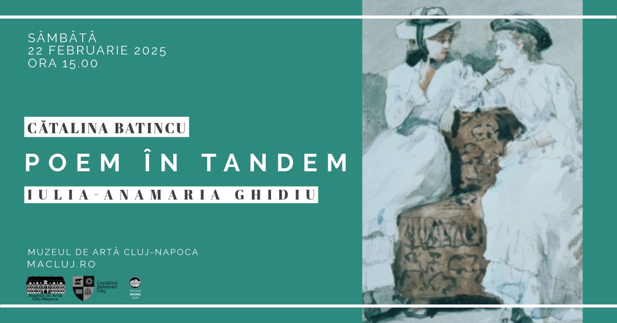 Lansare dublă de carte a volumului de poezie „Poem în tandem”, semnat de Cătălina Batincu și Iulia-Anamaria Ghidiu