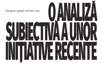 Talk #3: Despre spații artist-run: o analiză subiectivă a unor inițiative recente