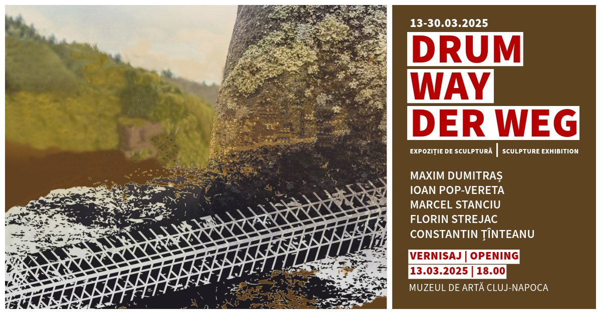 Expoziția de sculptură „Drum”, semnată de cinci artiști, la Muzeul de Artă Cluj-Napoca