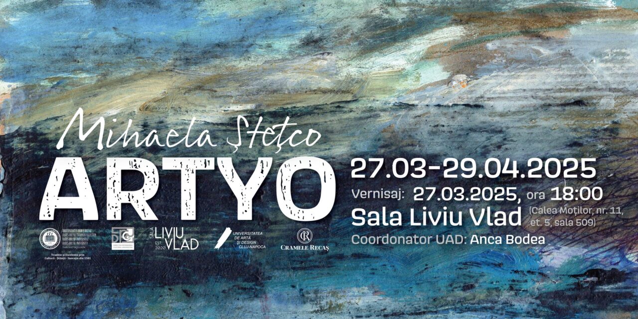 Expoziția cu schițe de atelier „ARTYO”, a artistei Mihaela Ștețco, la finalul lunii martie, în Sala „Liviu Vlad”, de la UBB