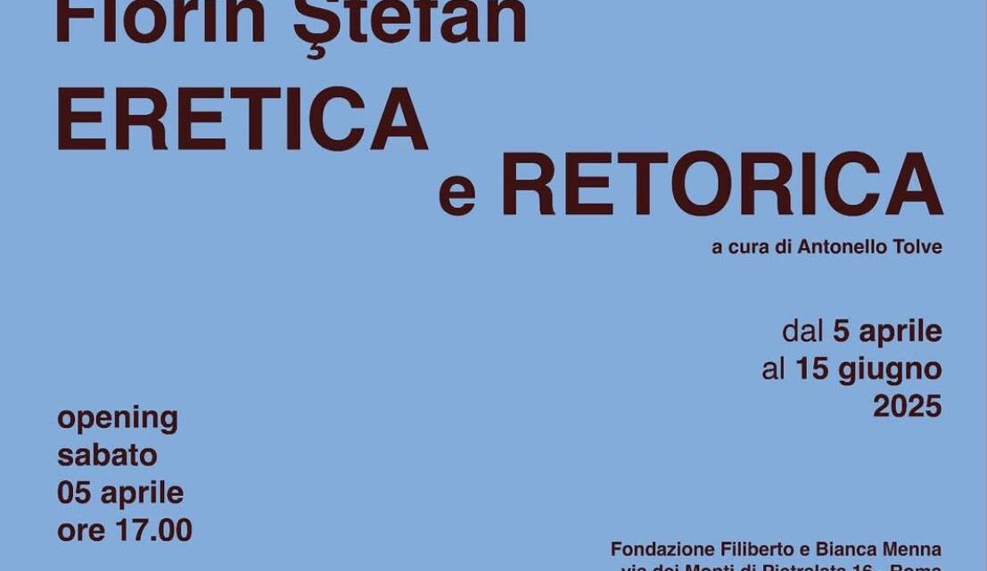 Expoziția „Eretica e retorica”, a artistului Florin Ștefan, în capitala Italiei, în colaborare cu Centrul de Interes din Cluj-Napoca