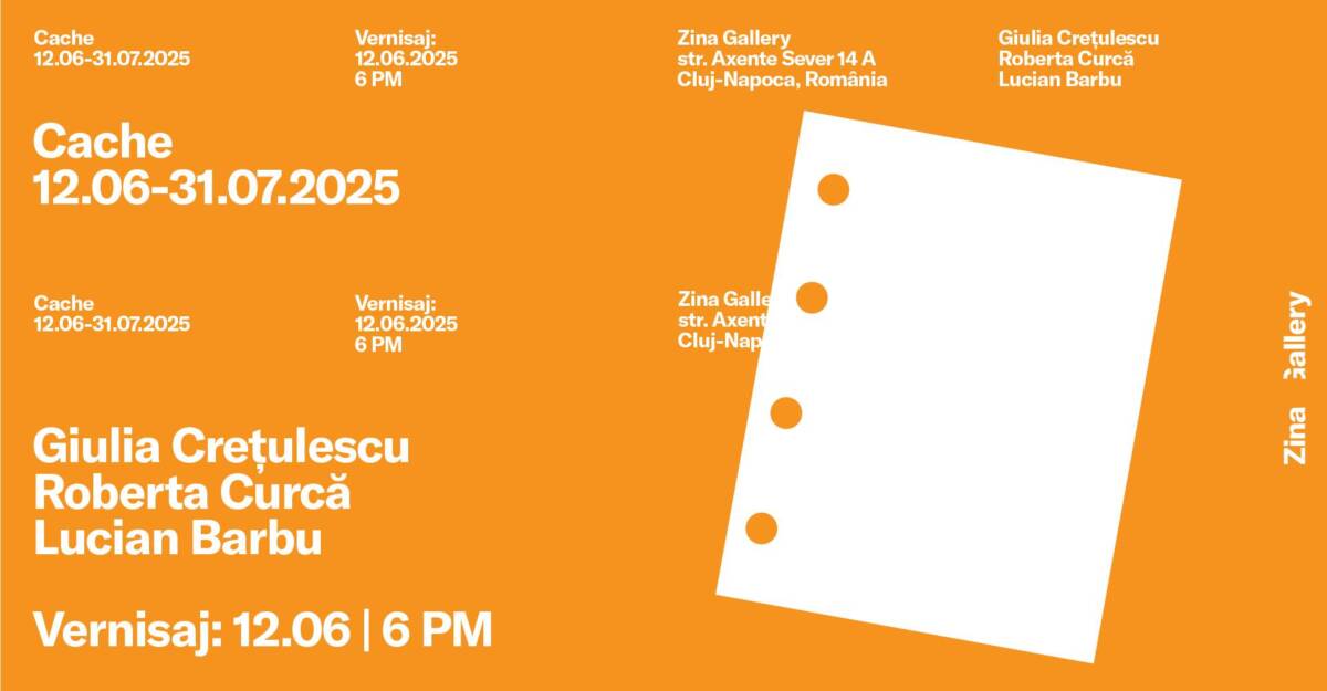 Expoziția comună de desen, decupaje, șabloane și matrice „Cache”, la Zina Gallery