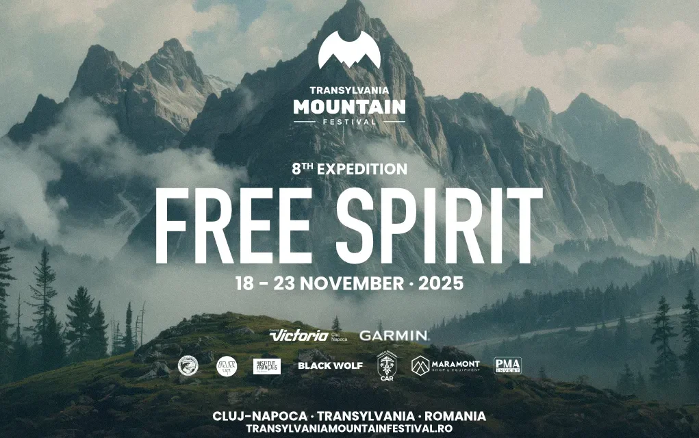 Între 18 – 23 Noiembrie 2025, Clujul devine din nou capitala culturii montane din România. Are loc a opta ediție a „Transylvania Mountain Festival”, cu tema „Spirit Liber” / „Free Spirit”