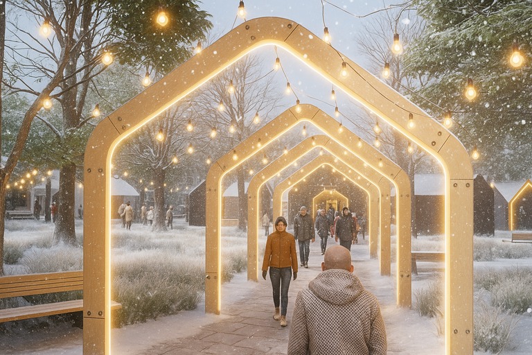 Un nou Târg de Iarnă s-a deschis în Cluj-Napoca: „Christmas Opera Fair” aduce colinde, tradiții și lumină în „Parcul Operei”