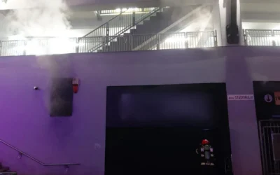 Incendiu la FORM Space. Spațiul era închis și nu au fost victime