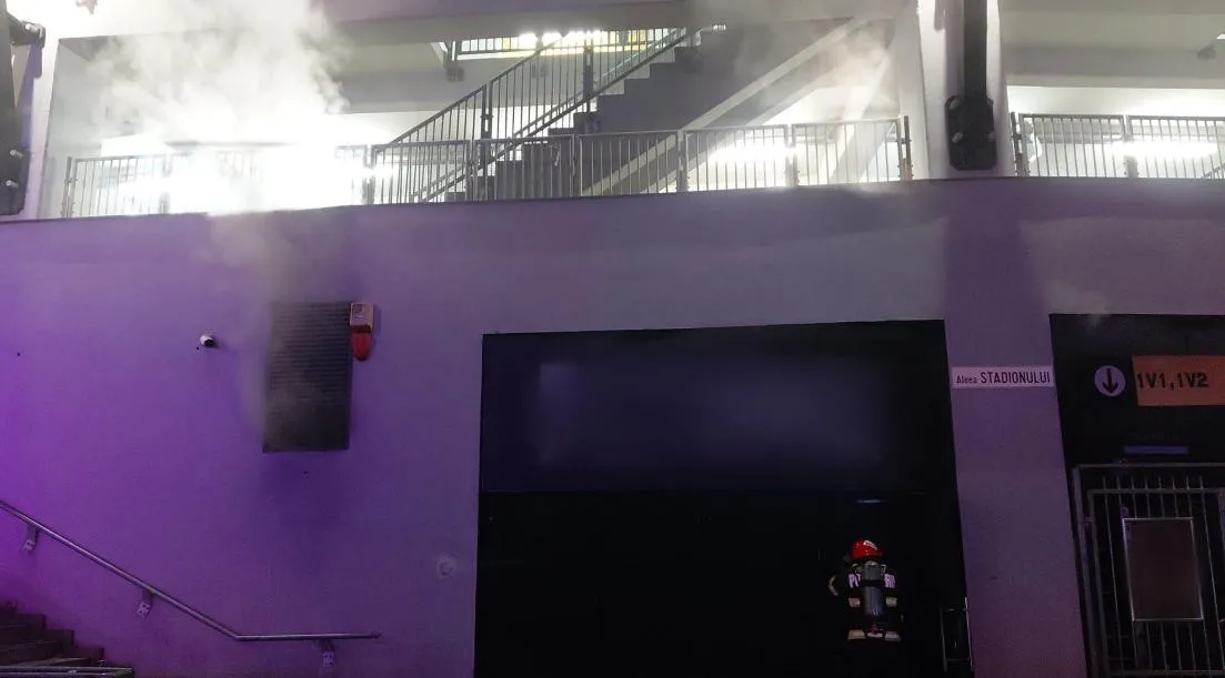 Incendiu la FORM Space. Spațiul era închis și nu au fost victime