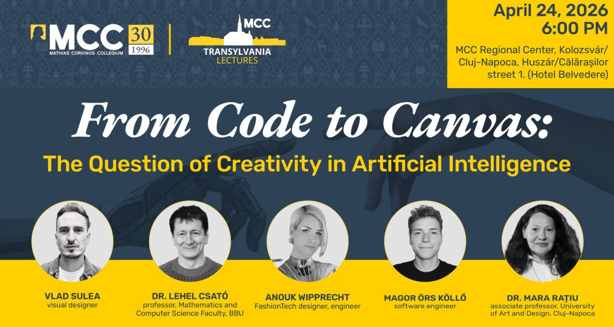 „Transylvania Lectures: De la cod la planșă – creativitatea în era inteligenței artificiale”, are loc la MCC Regional Center (Belvedere)