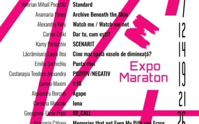 Alexandru Borcuti și Carolina Moscalu , expozanții celei de-a șasea serii din cadrul „EXPO MARATON 2026”. Expozițiile lor, – „Agape”, respectiv „Iona”