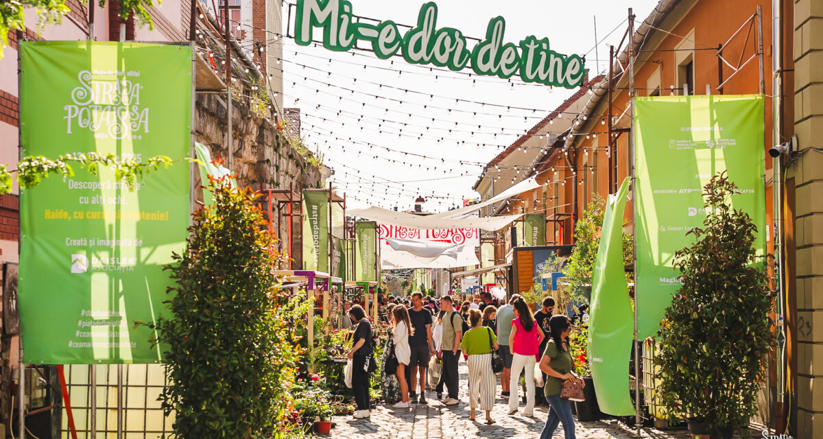 „Strada Potaissa – Piața de flori altfel” – ediția a X-a – invită publicul să evadeze din cotidian la umbra zidului medival din Cluj-Napoca