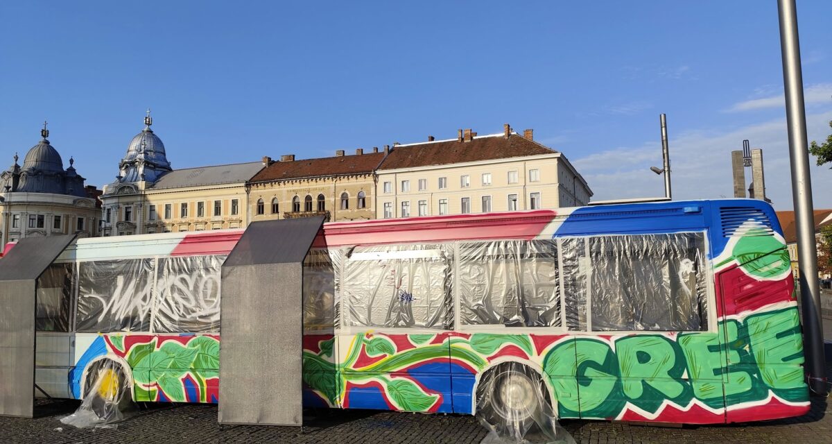 Singura competiție internațională de artă murală dedicată elevilor din Cluj-Napoca, în Piața Unirii