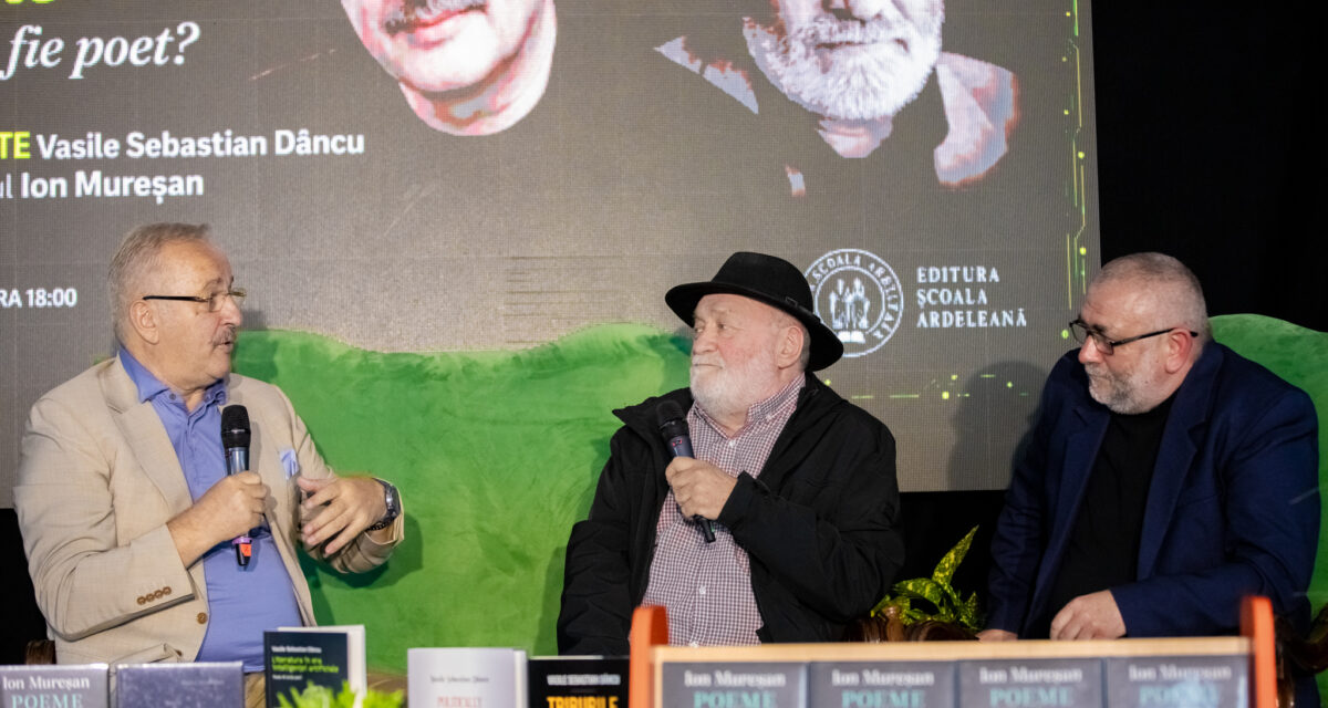 Poate inteligența artificială să scrie poezie adevărată? Vasile Sebastian Dâncu și Ion Mureșan au căutat răspunsul la „FICT” 2026